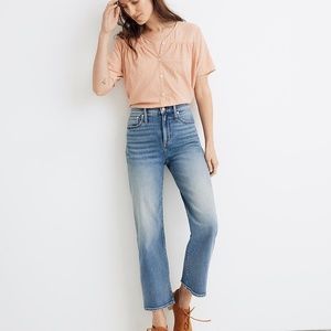 Madewell Slim Wide-Leg Crop Jeans in Reggie Wash!